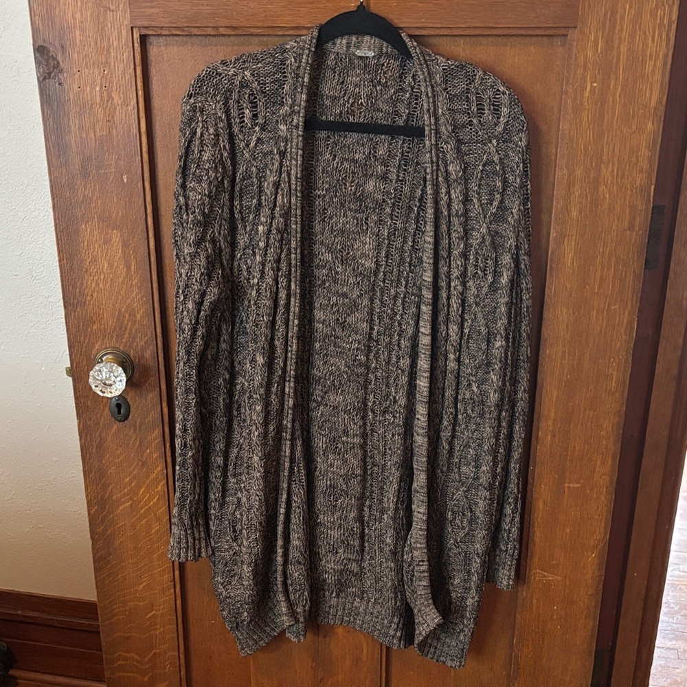 Chan Luu Cable Knit Cardigan - Brown